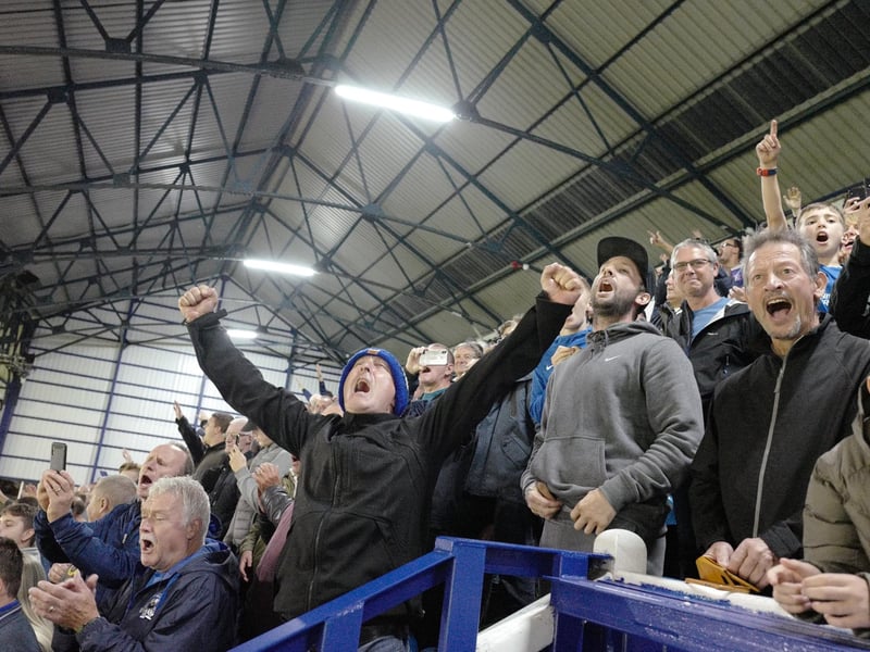 Photograph taken by Pompey fan Pete Blackman, who passed away last week.