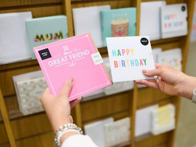 The M&S gift card has been developed in consultation with the Royal National Institute of Blind People