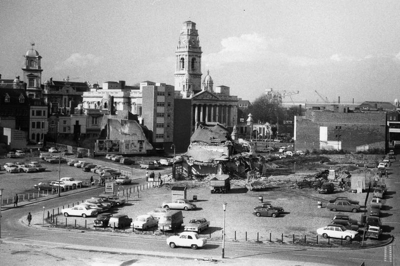 The redevelopment of the Guildhall Square area of Portsmouth about 1970