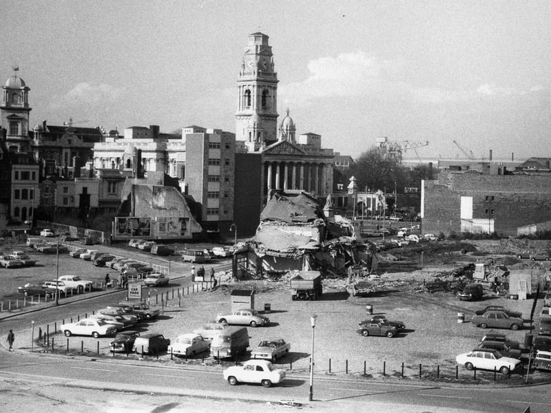 The redevelopment of the Guildhall Square area of Portsmouth about 1970