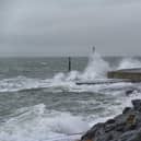 Bad weather behind Southsea Castle on January 30. Picture: Andy Connelly