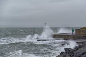 Bad weather behind Southsea Castle on January 30. Picture: Andy Connelly
