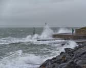 Bad weather behind Southsea Castle on January 30. Picture: Andy Connelly