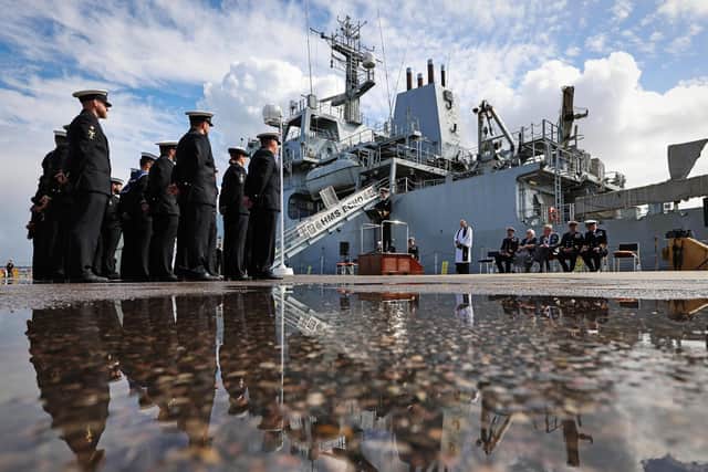 Today 30th June 2022 HMS Echo (H87) commanded by Commander Adam Coles RN is decommissioned from service in the Royal Navy during a ceremony at HMNB Portsmouth