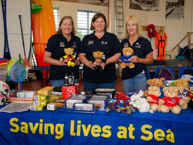 Pictured is: Siri Young, Wendy Halls and Jenny Filo RNLI Lifeboat volunteersPicture: Keith Woodland