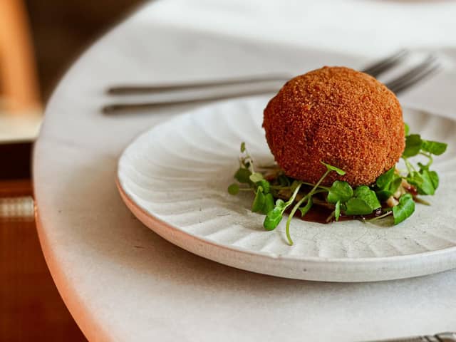 I just can't get you out of my head... the venison scotch egg from the Restaurant 1865 seasonal menu at the Queens Hotel in Southsea. Picture: The Queens Hotel