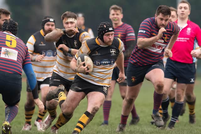 Greg Hoolihan grabbed a try in Portsmouth's defeat at Old Emanuel. Picture: Keith Woodland