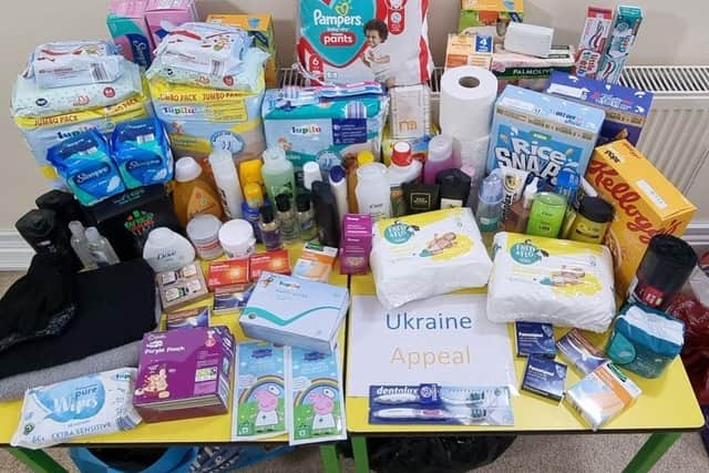 Donations collected by staff and families at the nurseries. 