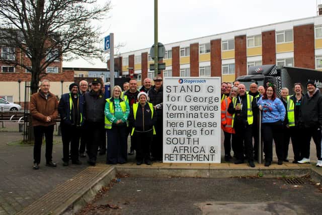 Portsmouth team saying goodbye to George Gibson