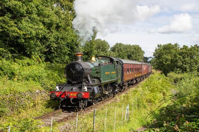 Visiting locomotive No. 4144 Class 41xx GWR 2-6-2T.