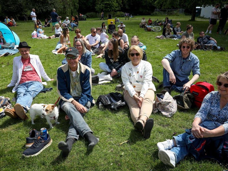 Enjoying the music. Live at the Bandstand, Victoria Park, Portsmouth
Picture: Chris Moorhouse (010624-42)
