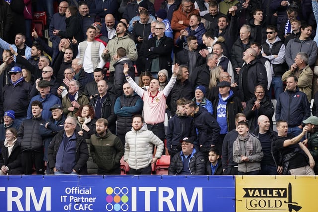 The Blues were backed by their biggest away following of the season at The Valley.