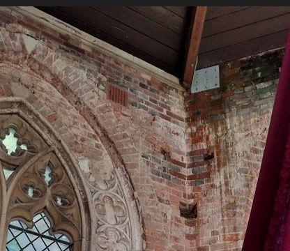 Damp masonry. Image: Hampshire County Council