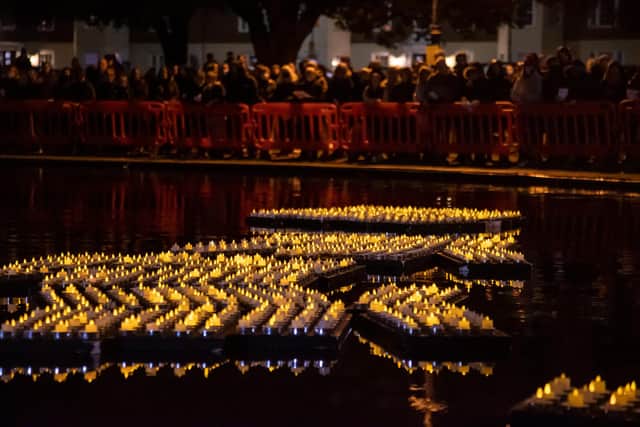 Hundreds of people turned out to see the Rowans Hospice Light up a Life lights Picture: Alex Shute