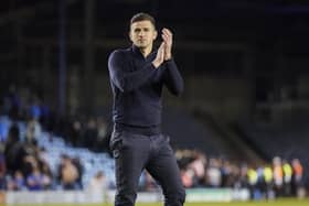 John Mousinho oversaw another Pompey win, this time over Wycombe, to maintain their grip on the top of League One. Picture: Jason Brown/ProSportsImages