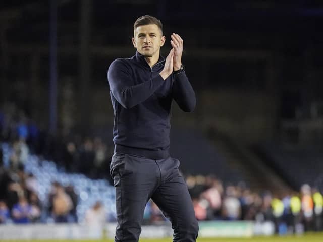 John Mousinho oversaw another Pompey win, this time over Wycombe, to maintain their grip on the top of League One. Picture: Jason Brown/ProSportsImages