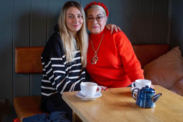 Ukraine war: One year one. Ukrainian refugees share their experience of Portsmouth and reflect on the war a year on
Pictured: Local entrepreneur,
Olga Kravchenko with her grand mother, Raisa Mazanyk who came to the UK recently to stay in the UK in Southsea on Wednesday 22nd of February 2023
Picture: Habibur Rahman