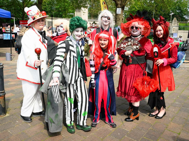 Comic Con characters. Picture: Keith Woodland (110521-95)