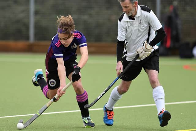 Owen Barnes, left, in action during the win against Salisbury.
Picture: Neil Marshall