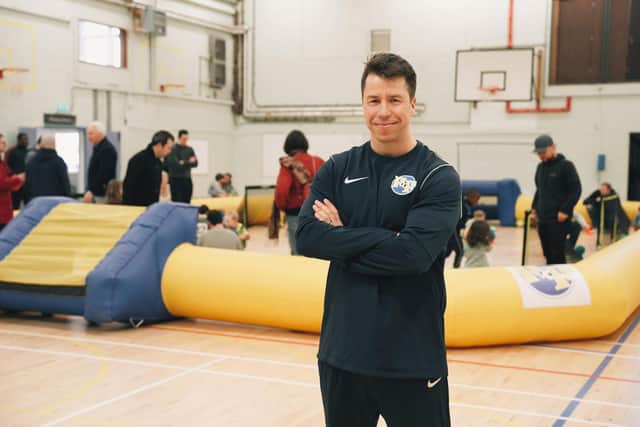 Staff seargent Kieran Boyd of the Royal Army Physical Training Corps is captain of the 1st Battalion Grenadier Guards football team.