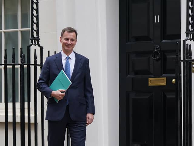Chancellor of the Exchequer Jeremy Hunt leaves 11 Downing Street, London, for the House of Commons to deliver his autumn statement. Picture: Yui Mok/PA Wire