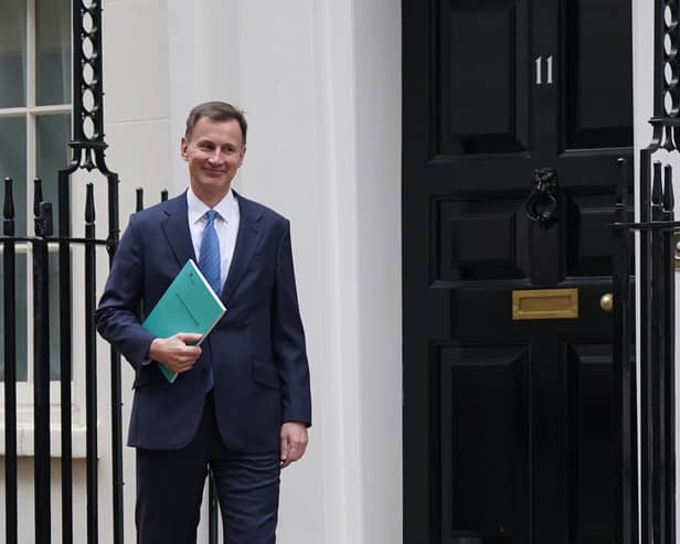 Chancellor of the Exchequer Jeremy Hunt leaves 11 Downing Street, London, for the House of Commons to deliver his autumn statement. Picture: Yui Mok/PA Wire