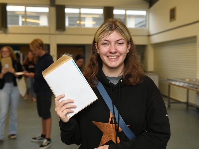 GCSE exam results day at King's Academy Bay House in Gosport, Hampshire - 22/08/24.Jessica Margle 16Please credit: Paul Jacobs/pictureexclusive.com