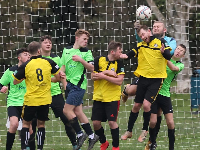 AFC Bedhampton Village A (green/black) v AFC Prospect Farm Rangers. Picture by Kevin Shipp