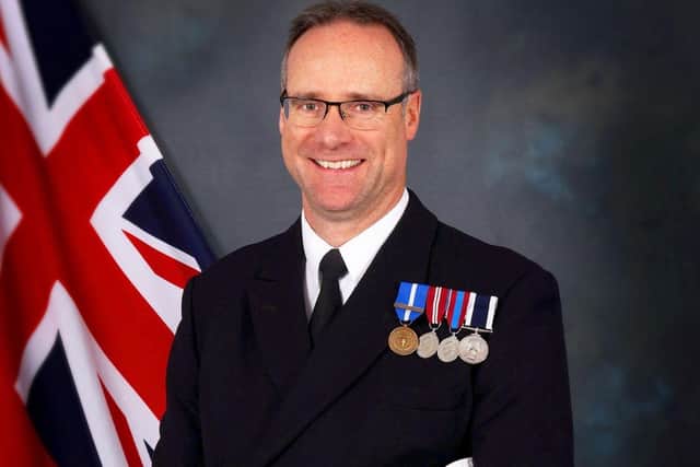 HMS Sultan Commanding Officer, Captain Mark Hamilton.