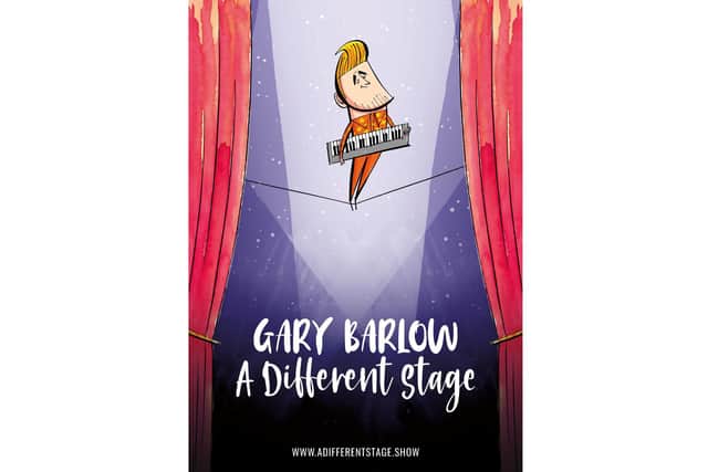 Artwork for Gary Barlow's one-man-show A Different Stage, which is at New Theatre Royal, Portsmouth, from November 8-11