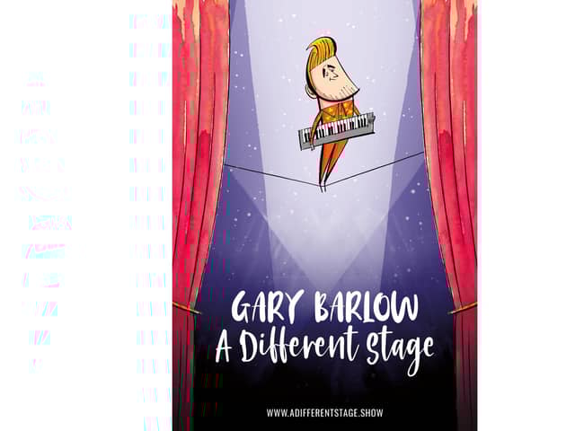 Artwork for Gary Barlow's one-man-show A Different Stage, which is at New Theatre Royal, Portsmouth, from November 8-11