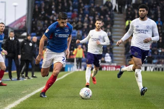 Gareth Evans made 218 appearances and scored 38 goals during more than five years at Fratton Park. Picture: Jason Brown/ProSportsImages