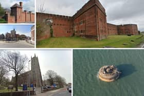 A number of buildings across the area are on Historic England's 'at risk' register