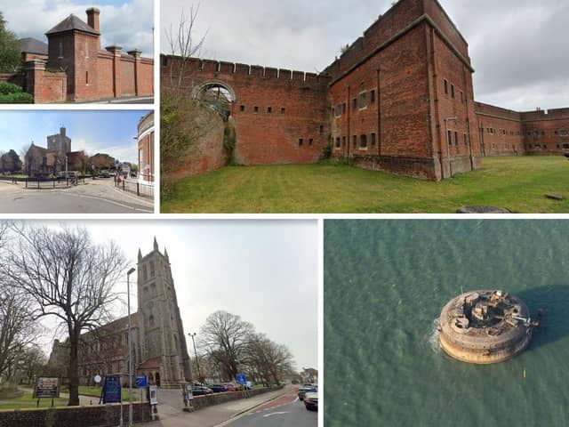 A number of buildings across the area are on Historic England's 'at risk' register
