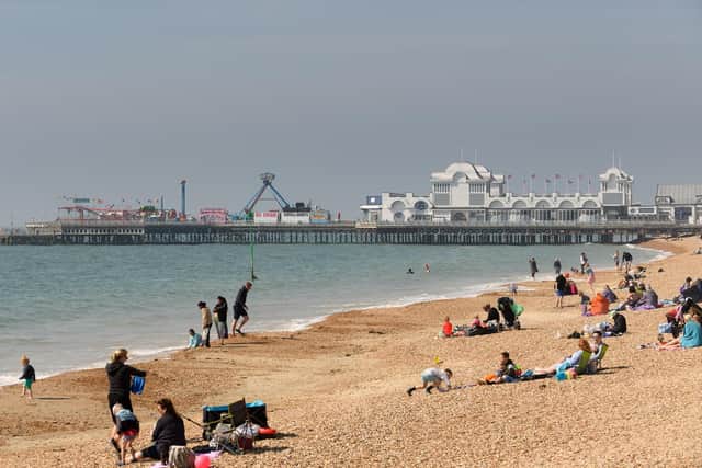Another dispersal order has been issued across South Parade Pier. Picture: Keith Woodland (160421-52)