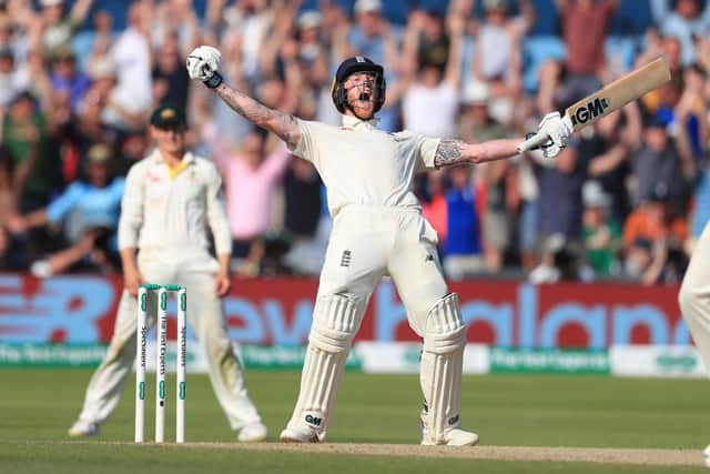 Ben Stokes celebrates England's astonishing Ashes victory at Headingley last summer. Now he could skipper his country against the West Indies if Joe Root is forced to miss a game due to his wife giving birth.