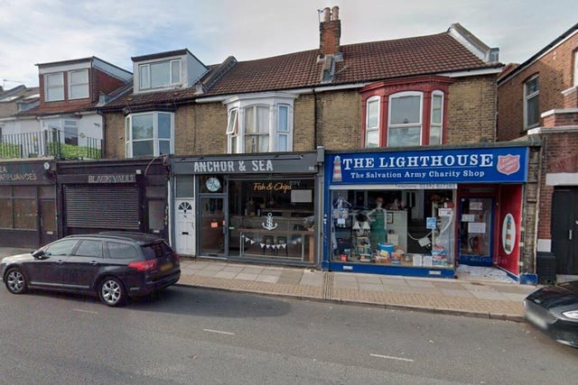 Anchor & Sea, Southsea, has a Google rating of 4.4 with 101 reviews.