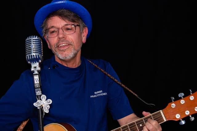 Freelance nurse practitioner Richard Palmer is raising funds for the Florence Nightingale Foundation through his song I Will Shine4U. Picture by Charlie Blake