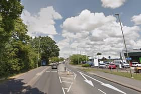 A section of Newgate Lane, fareham, affected by the two-way manual traffic lights in place during road works. Picture: Google Street View