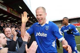 Johnn Ertl celebrates at Crewe