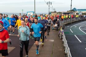 Runners set off in the Southsea parkrun on the seafront last month Picture: Mike Cooter (010122)