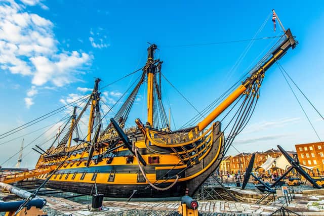 HMS Victory at Portsmouth Historic Dockyard. 


Picture: Shaun Roster
