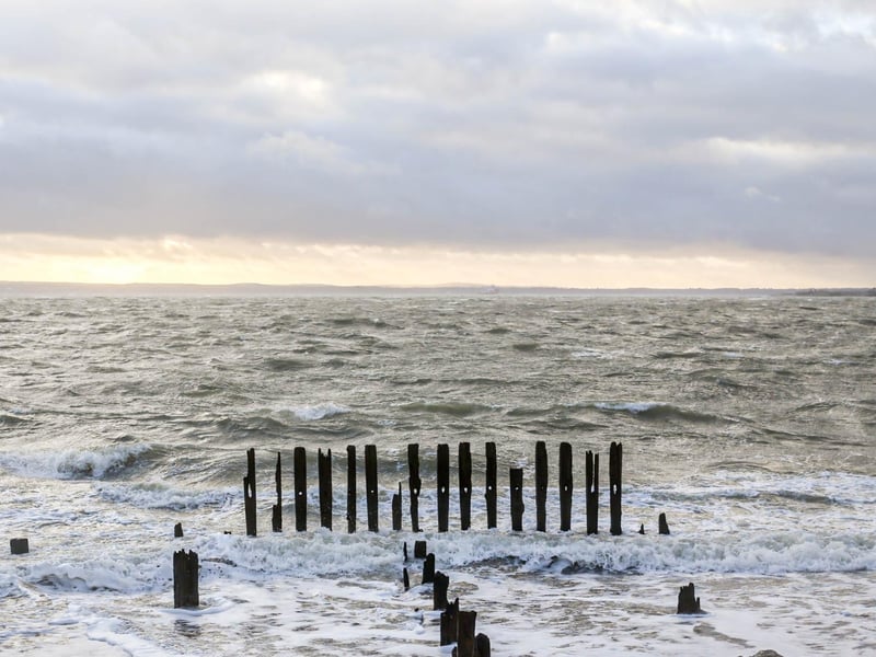Strong winds in Southsea.