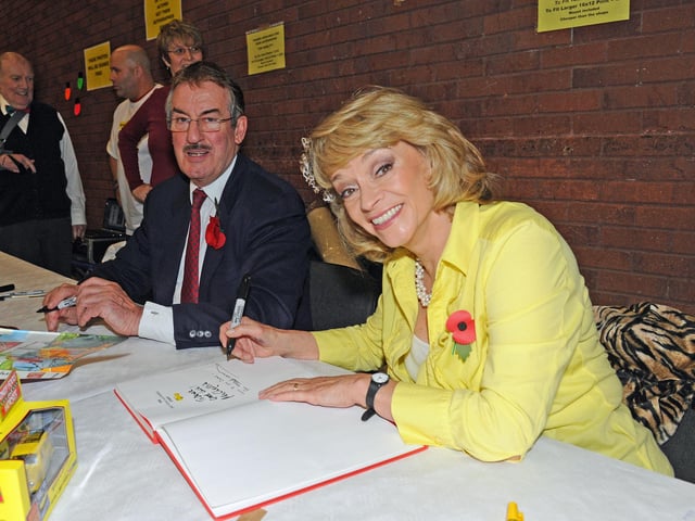 Boycie and Marlene, as they are better known - 'Both lovely lovely people,' according to Charmain Conway. They are pictured here at an Only Fools and Horses convention at the Mountbatten Centre in 2011 (114045-9157)