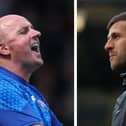 Former Pompey boss Paul Cool (left) is set to lock horns with current head coach John Mousinho in the FA Cup.
