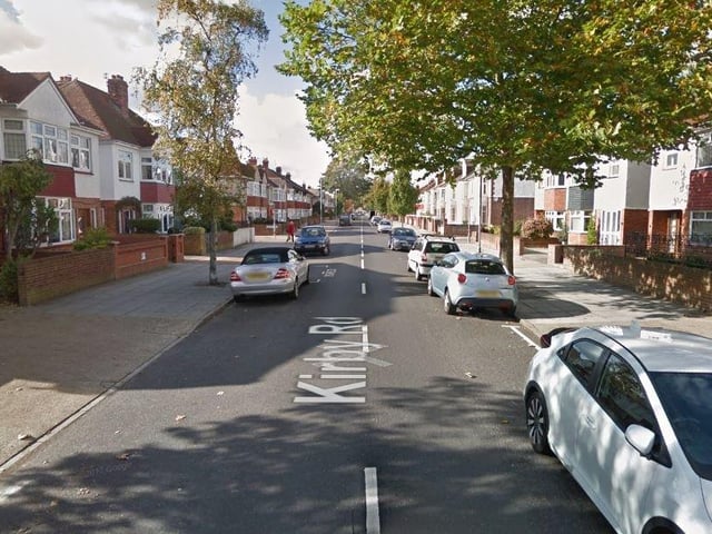 Kirby Road, between North End and Copnor, ranked the Portsmouth area's 19th-worst road for speeding.