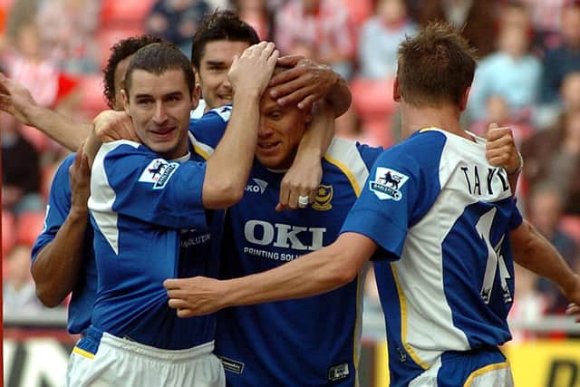 Andy Griffin, far left, has denied player power was behind the dismissal of Alain Perrin in November 2005. Picture: Jonathan Brady