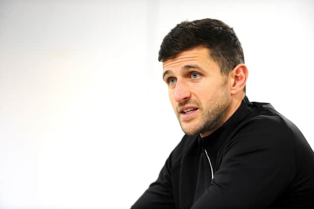 John Mousinho has been unveiled as Pompey's head coach. Picture: Sarah Standing (200123-4788)