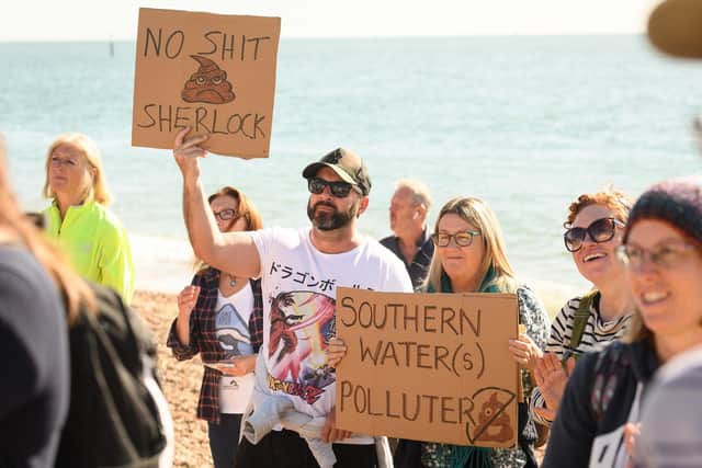 Stop the Sewage: Southsea, a group fighting for cleaner seas, protested at dumping sewage into the Solent


Picture: Keith Woodland (081021-129)