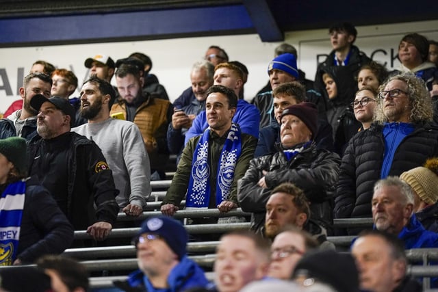 19,439 Pompey fans were present for the 2-1 win against Burton at Fratton Park